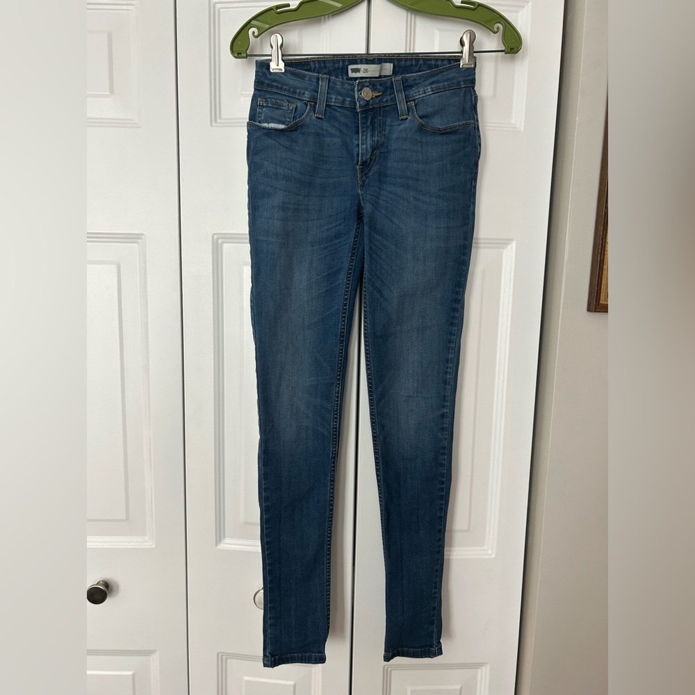 Levi Strauss & Co. Women's Western Red Label Sz 26 Cotton Blend Skinny Jeans